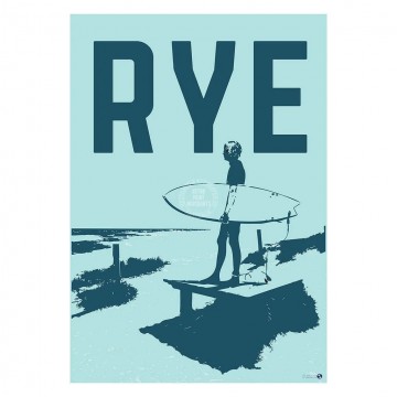 Retro Print | Surf Rye Back Beach